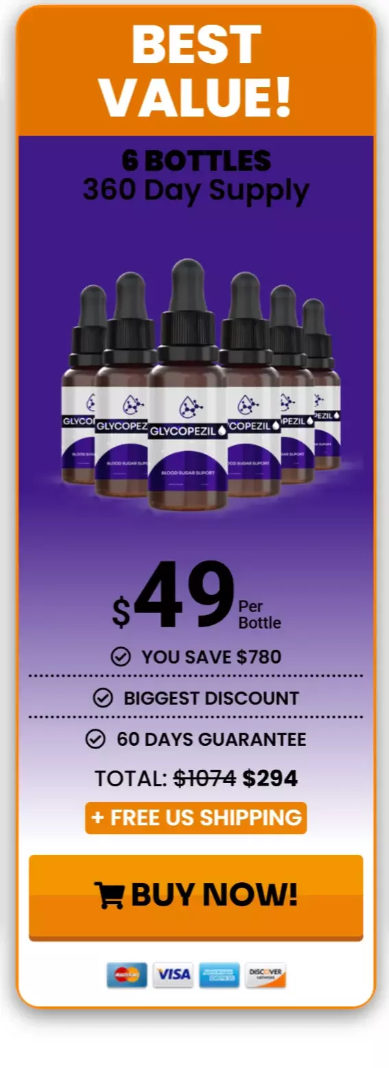 GlycoPezil™ 6 bottles pricing